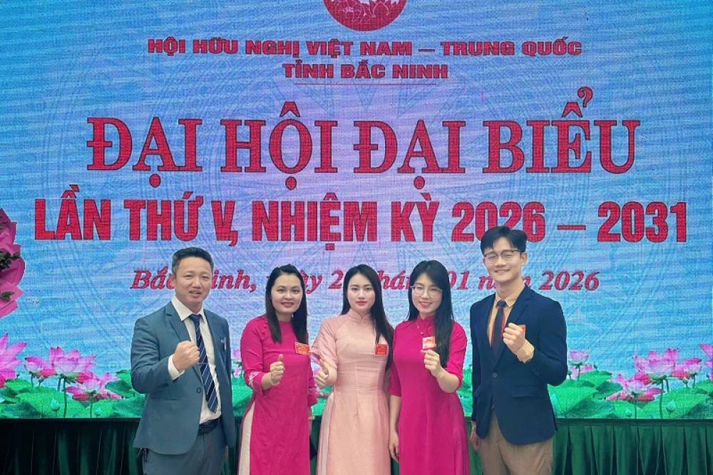 Trung tâm Ngoại ngữ ICO tham dự Đại hội Hội Hữu nghị Việt Nam – Trung Quốc tỉnh Bắc Ninh nhiệm kỳ 2026-2031
