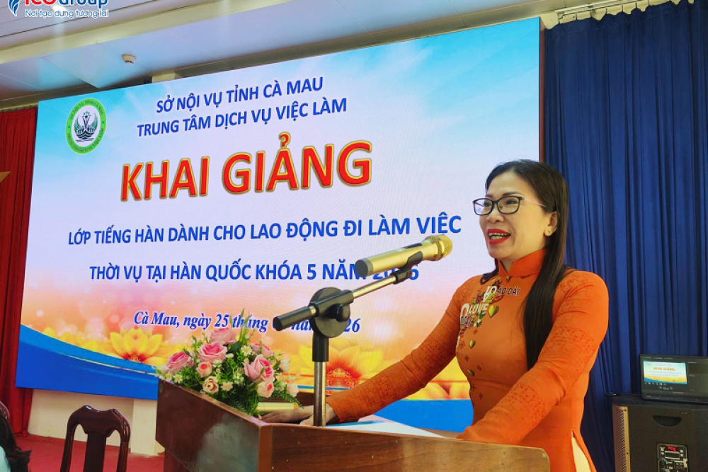 ICO Cà Mau - Hành trình đồng hành cùng người lao động trong chương trình học tiếng Hàn