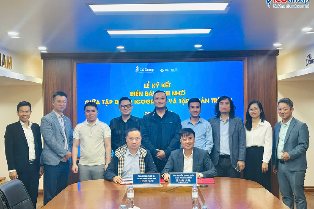 ICOGroup làm việc và ký kết biên bản ghi nhớ hợp tác với Tập đoàn Trí Hội (Trung Quốc)